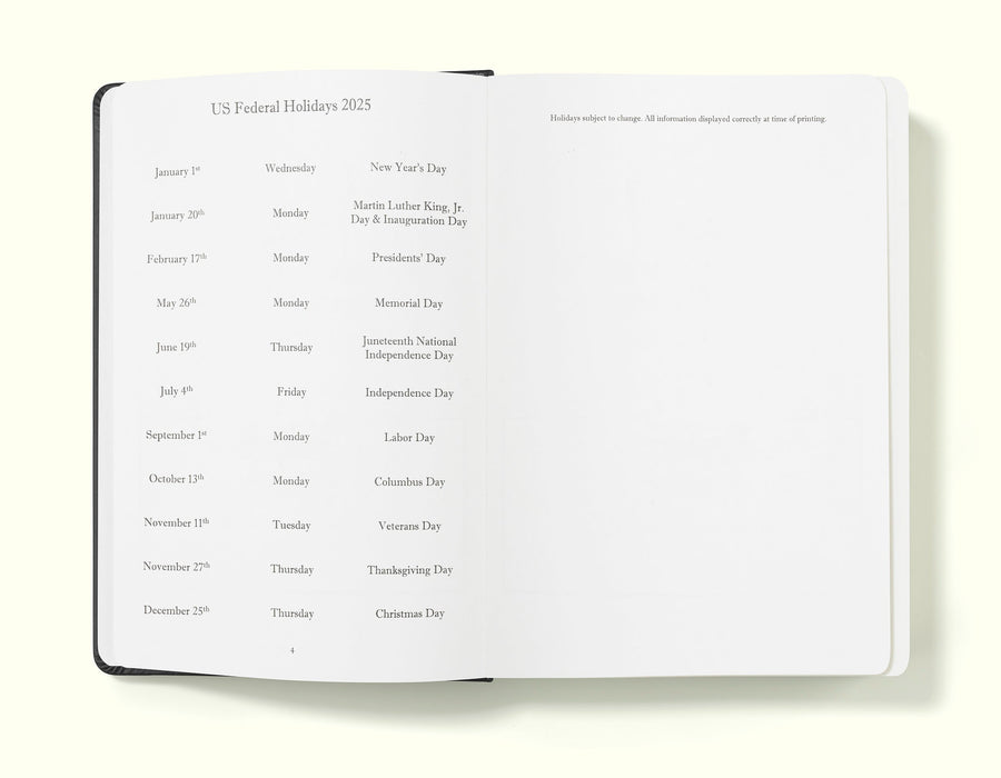 Executive Daily Planner Diary