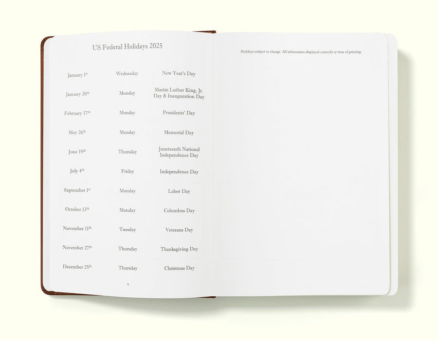 Executive Daily Planner Diary