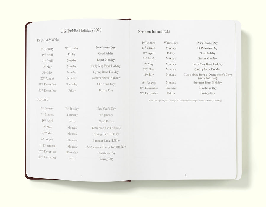 Executive Daily Planner Diary