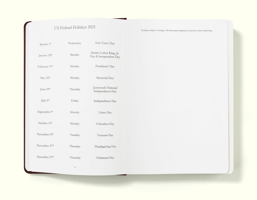 Executive Daily Planner Diary