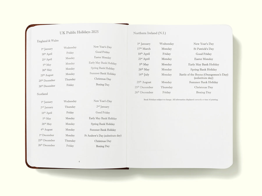 Executive Daily Planner Diary