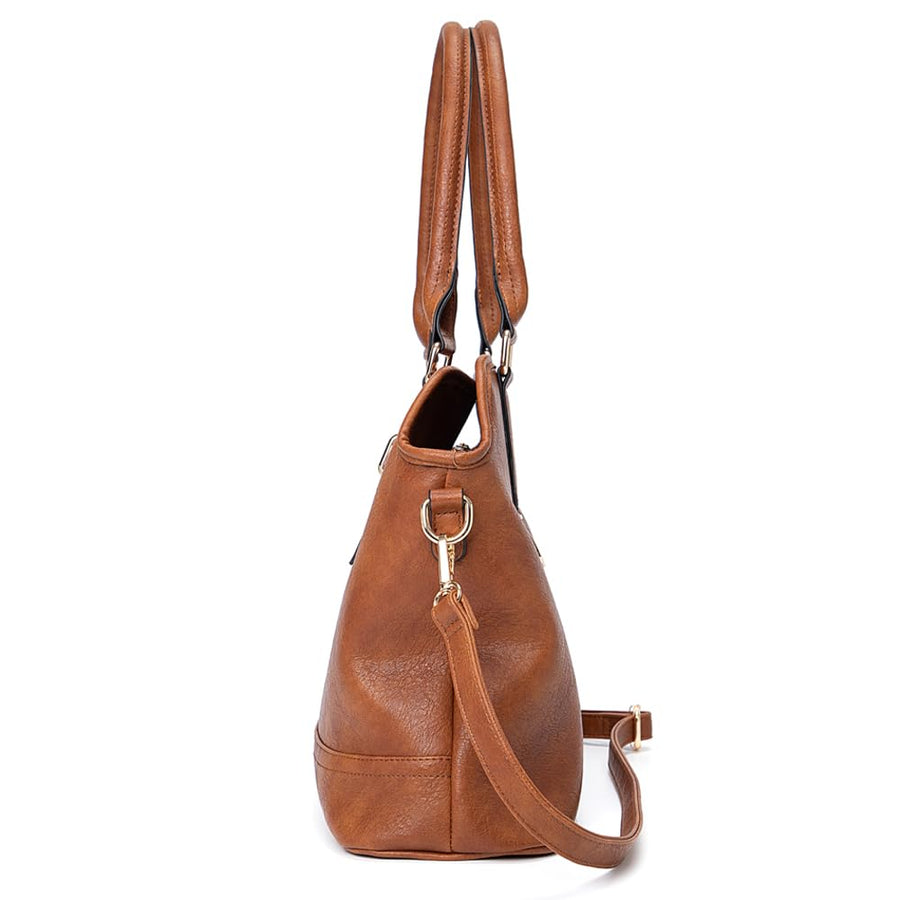 Women Tote Bag Handbags PU Leather Fashion Hobo Shoulder Bags with Adjustable Shoulder Strap