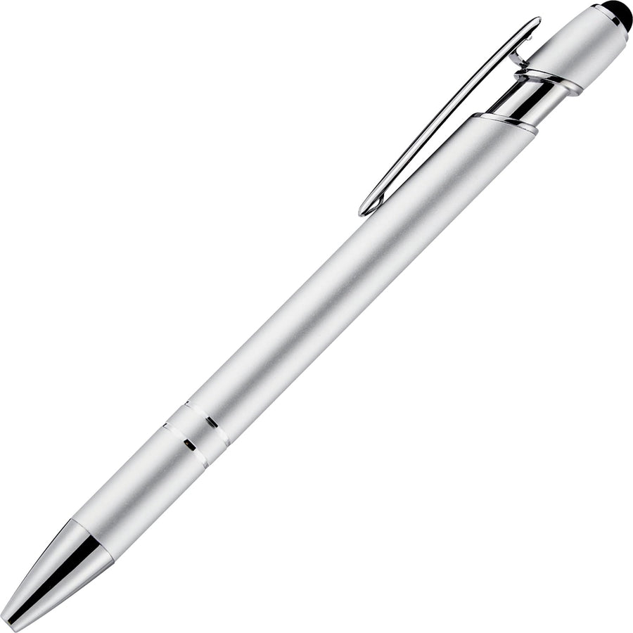12 Pack Black Gold Ballpoint Pen with Stylus Tip, 1.0 mm Black Ink Smooth Writing Pens, Metal Stylus Pens for Touch Screens