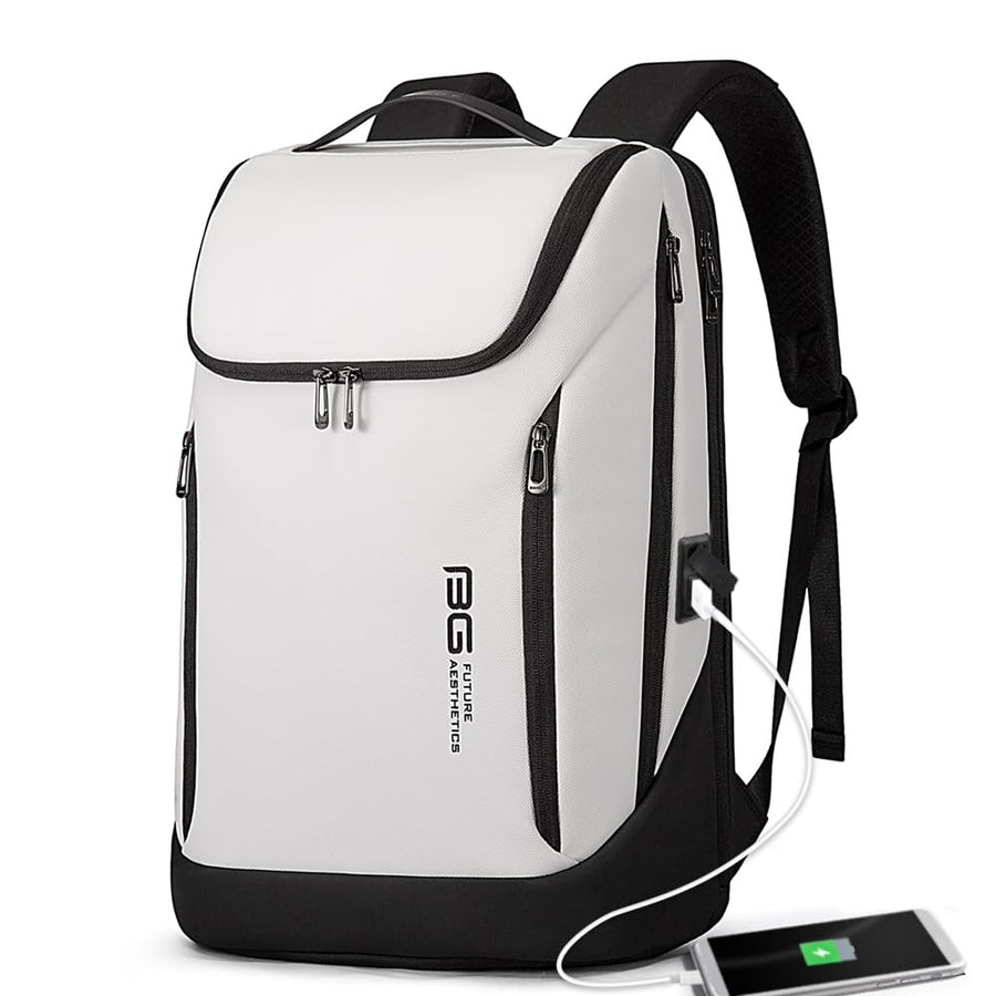 BANGE Business Smart Backpack Waterproof fit 15.6 Inch Laptop Backpack with USB Charging Port,Travel Durable Backpack