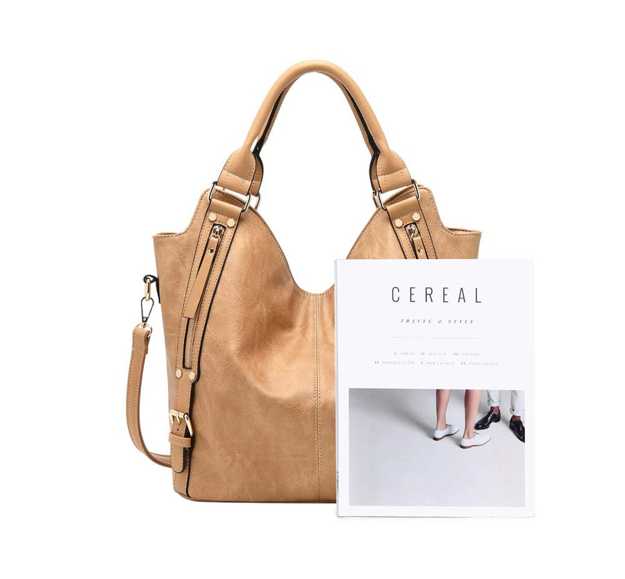 Women Tote Bag Handbags PU Leather Fashion Hobo Shoulder Bags with Adjustable Shoulder Strap