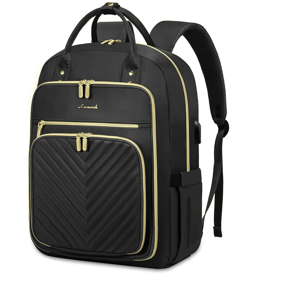 15.6 Inch Laptop Backpack for Women,Fashion Work Travel Backpack,Waterproof Day Pack Purse for Teacher Nurse Dark Green