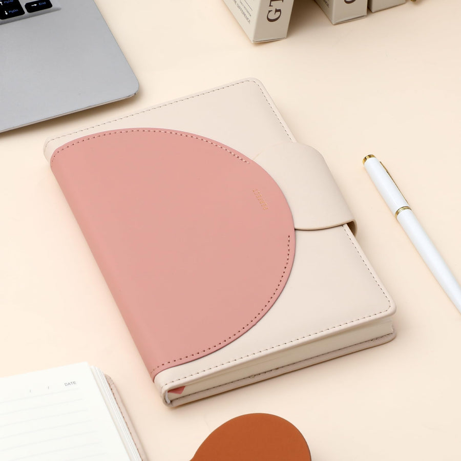 CAGIE Lined Journal for Women, 100GSM Leather Journals for Writing with Buckle Closure,A5 Hardcover Diary Journaling Notebooks for Business Work School Note Taking 5.9
