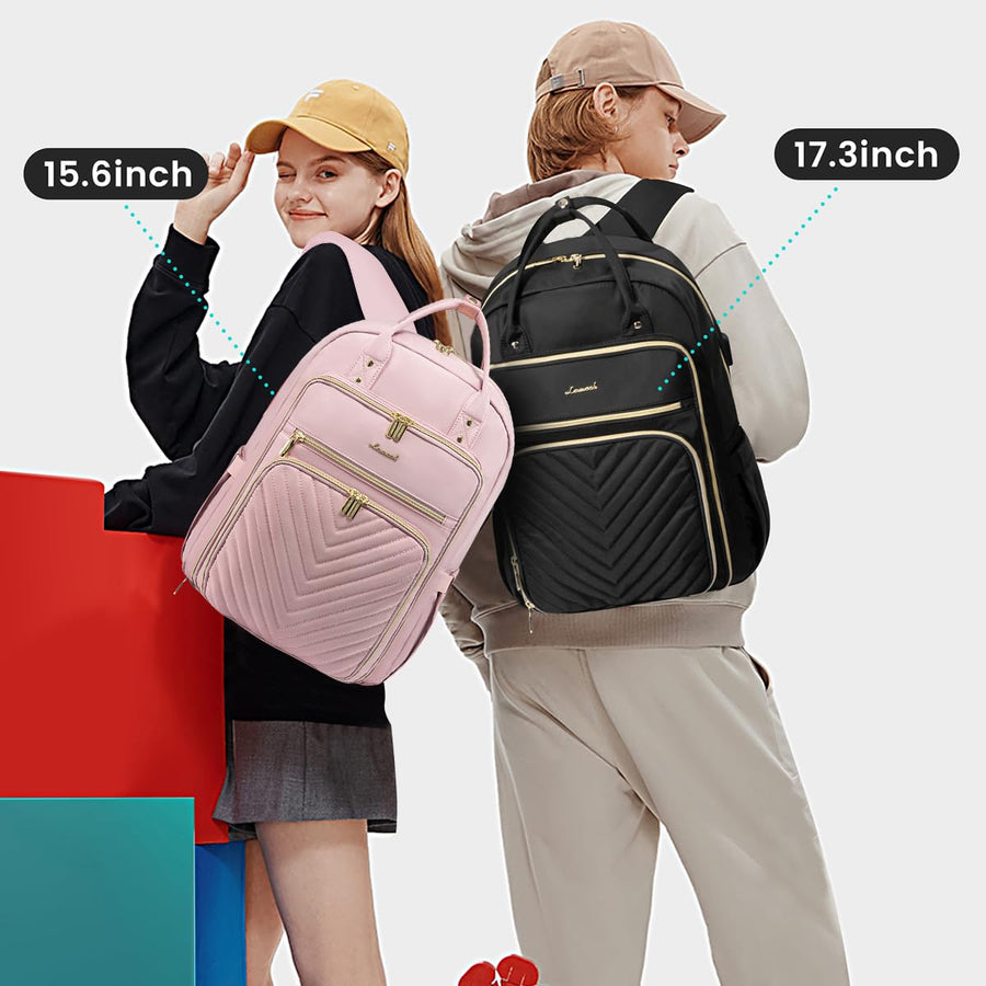 15.6 Inch Laptop Backpack for Women,Fashion Work Travel Backpack,Waterproof Day Pack Purse for Teacher Nurse Dark Green