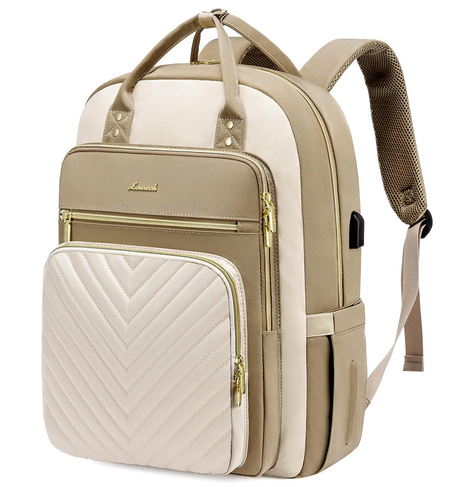15.6 Inch Laptop Backpack for Women,Fashion Work Travel Backpack,Waterproof Day Pack Purse for Teacher Nurse Dark Green