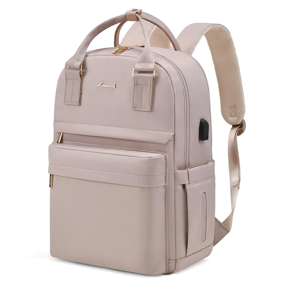 Laptop Backpack for Women Men 15.6 Inch Laptop Bag with USB Port Fashion Waterproof Backpacks Teacher Nurse Stylish Travel Bags Vintage Daypacks Bookbag for College School Work