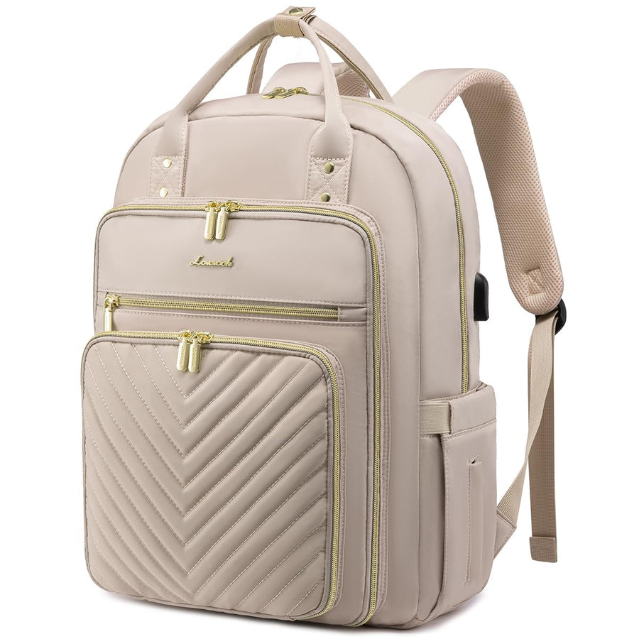15.6 Inch Laptop Backpack for Women,Fashion Work Travel Backpack,Waterproof Day Pack Purse for Teacher Nurse Dark Green