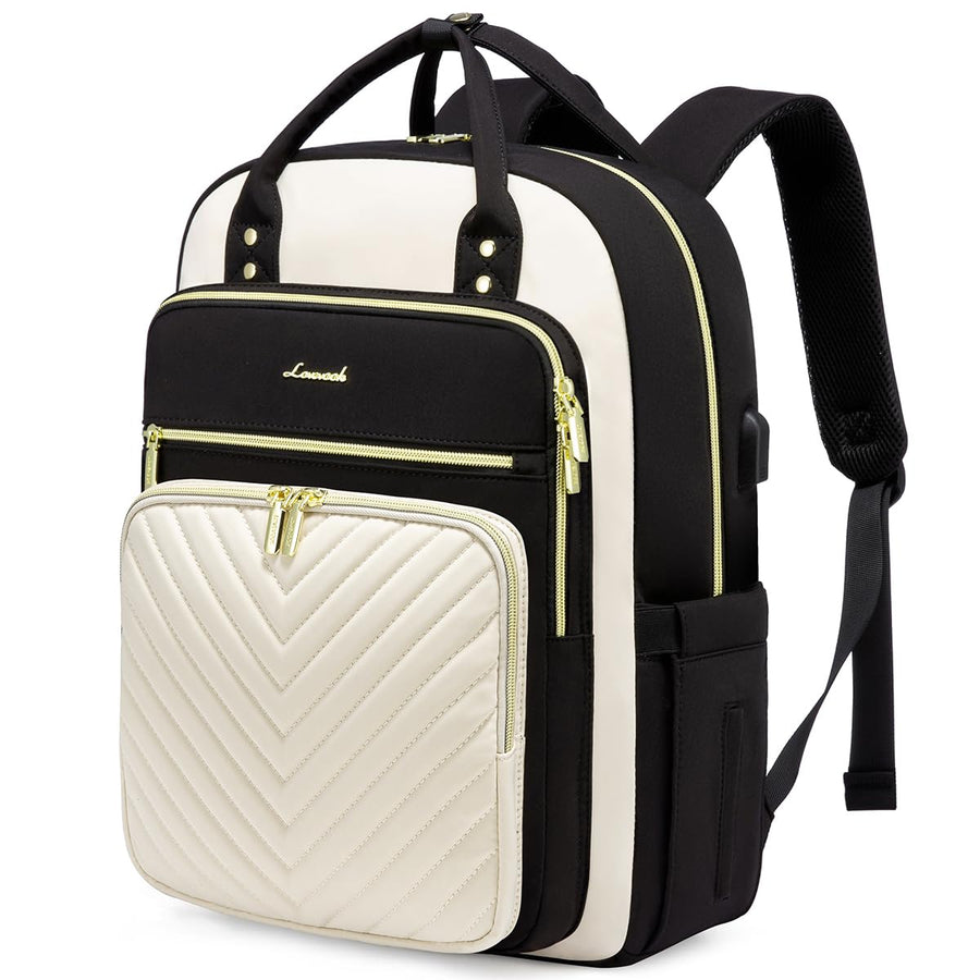 15.6 Inch Laptop Backpack for Women,Fashion Work Travel Backpack,Waterproof Day Pack Purse for Teacher Nurse Dark Green
