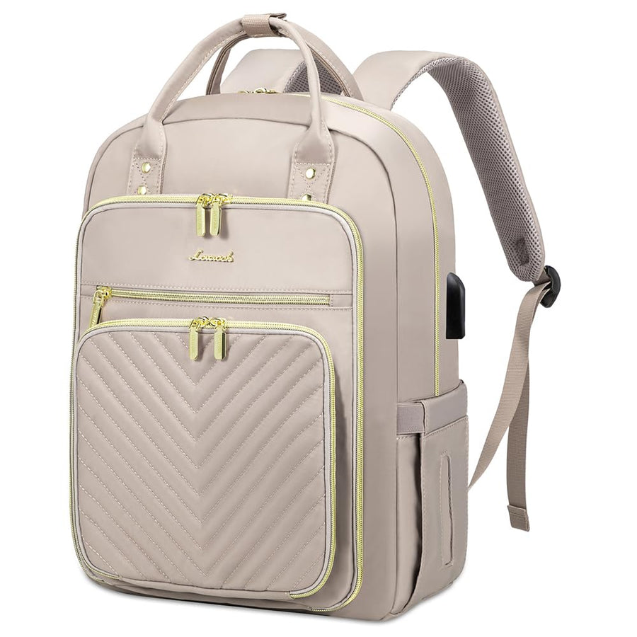 15.6 Inch Laptop Backpack for Women,Fashion Work Travel Backpack,Waterproof Day Pack Purse for Teacher Nurse Dark Green
