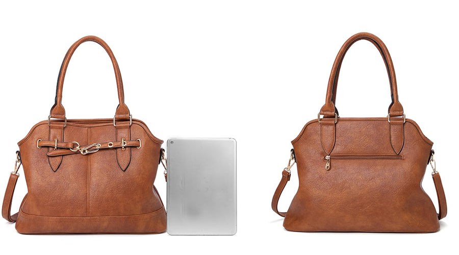 Women Tote Bag Handbags PU Leather Fashion Hobo Shoulder Bags with Adjustable Shoulder Strap