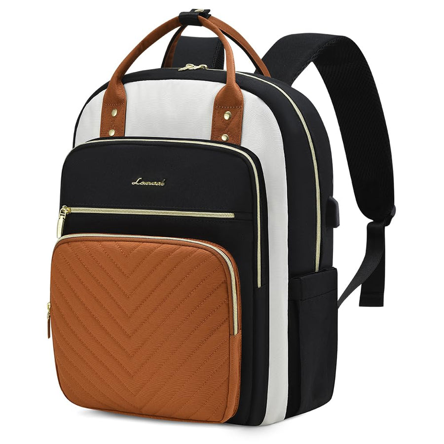15.6 Inch Laptop Backpack for Women,Fashion Work Travel Backpack,Waterproof Day Pack Purse for Teacher Nurse Dark Green