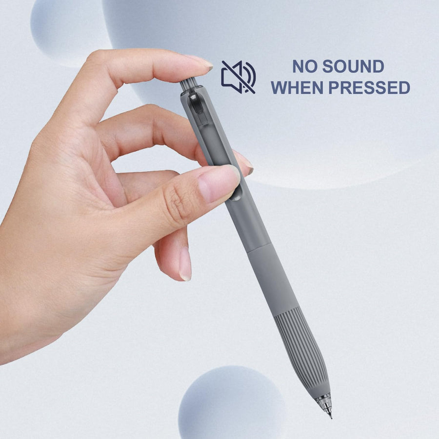 Gel Pens Black Ink Pens for Office 0.5mm Fine Point Pens Smooth Writing Retractable Work Pen (12-count)