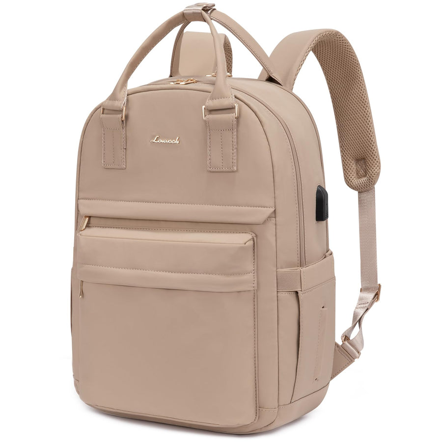 Laptop Backpack for Women Men 15.6 Inch Laptop Bag with USB Port Fashion Waterproof Backpacks Teacher Nurse Stylish Travel Bags Vintage Daypacks Bookbag for College School Work