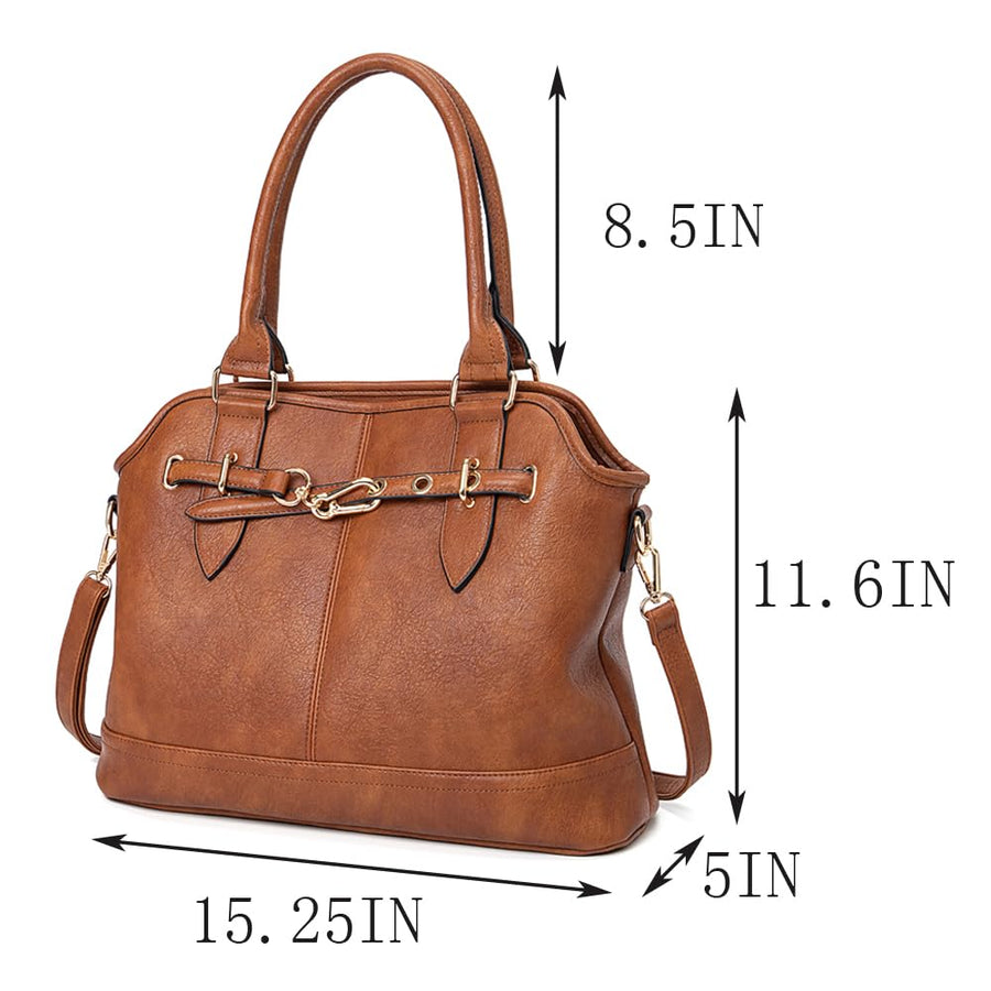 Women Tote Bag Handbags PU Leather Fashion Hobo Shoulder Bags with Adjustable Shoulder Strap