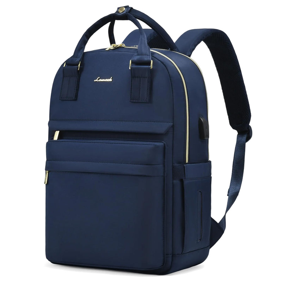 Laptop Backpack for Women Men 15.6 Inch Laptop Bag with USB Port Fashion Waterproof Backpacks Teacher Nurse Stylish Travel Bags Vintage Daypacks Bookbag for College School Work