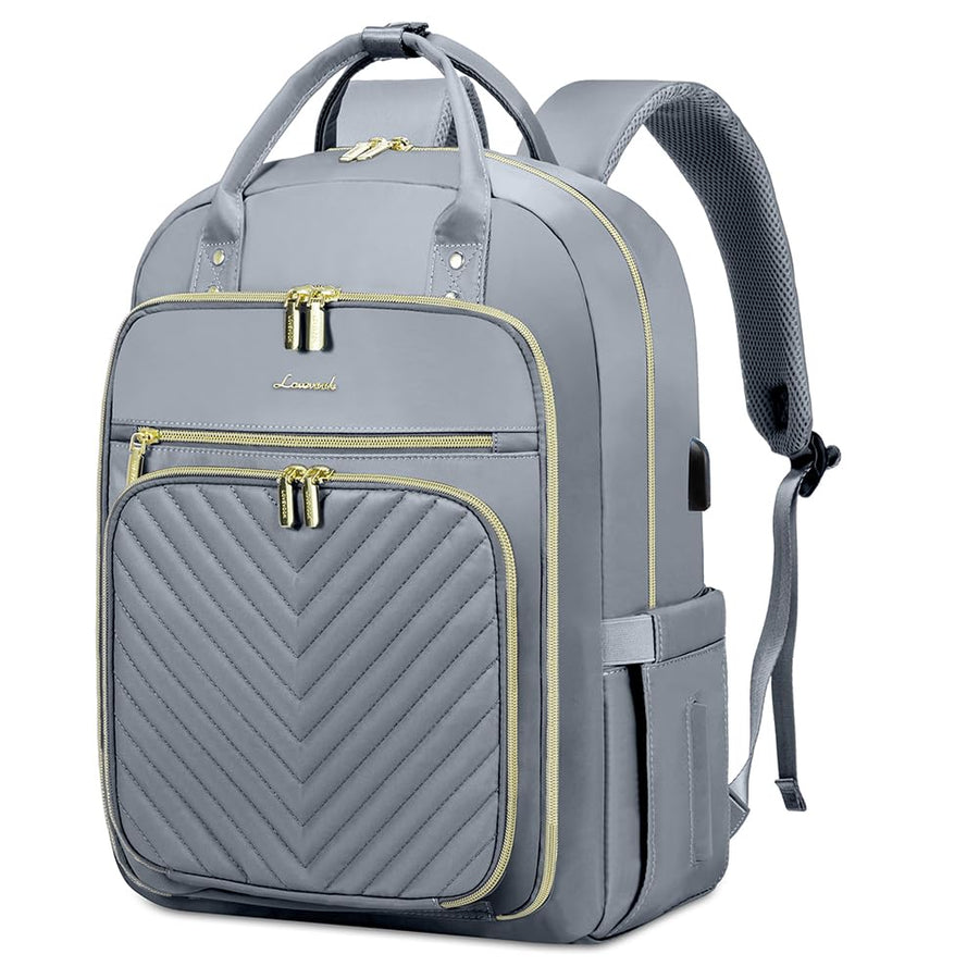15.6 Inch Laptop Backpack for Women,Fashion Work Travel Backpack,Waterproof Day Pack Purse for Teacher Nurse Dark Green