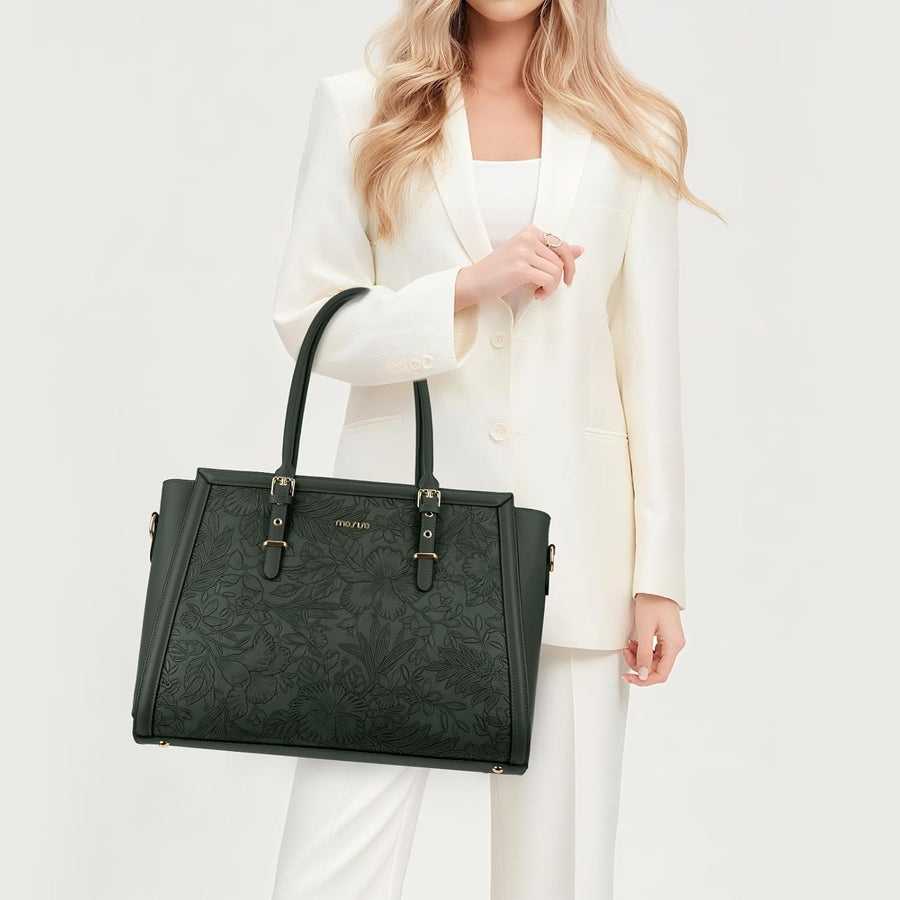 MOSISO Emerald Green Laptop Bag