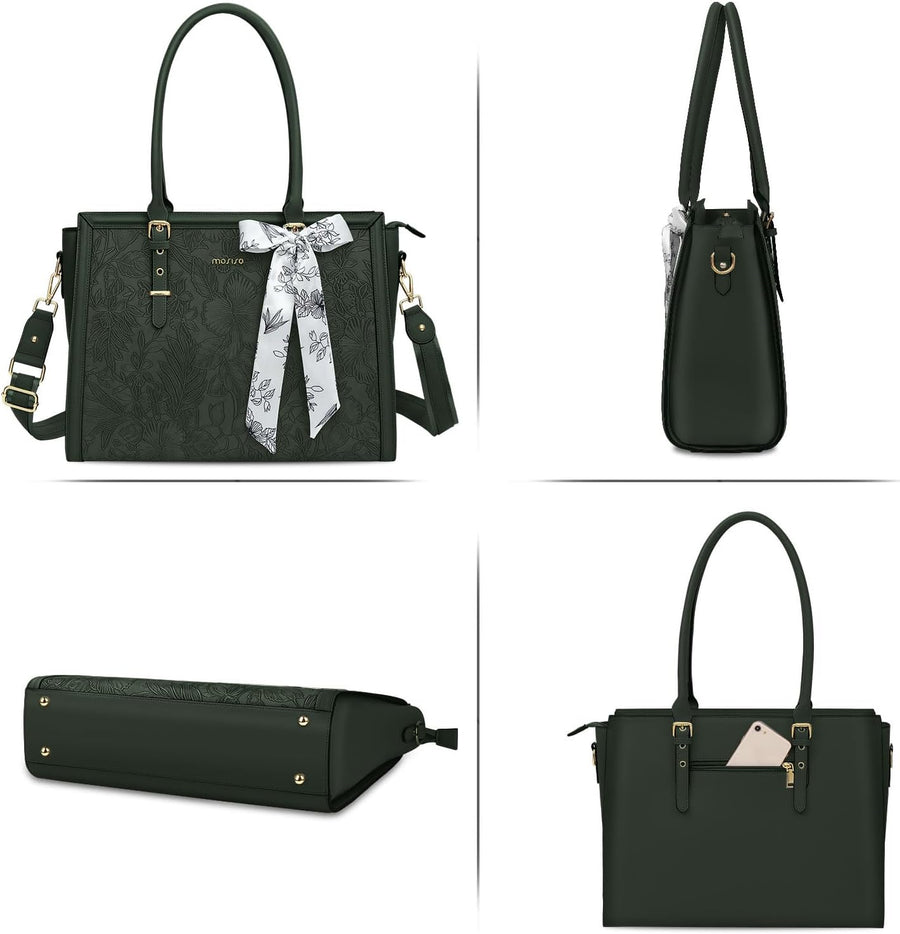 MOSISO Emerald Green Laptop Bag