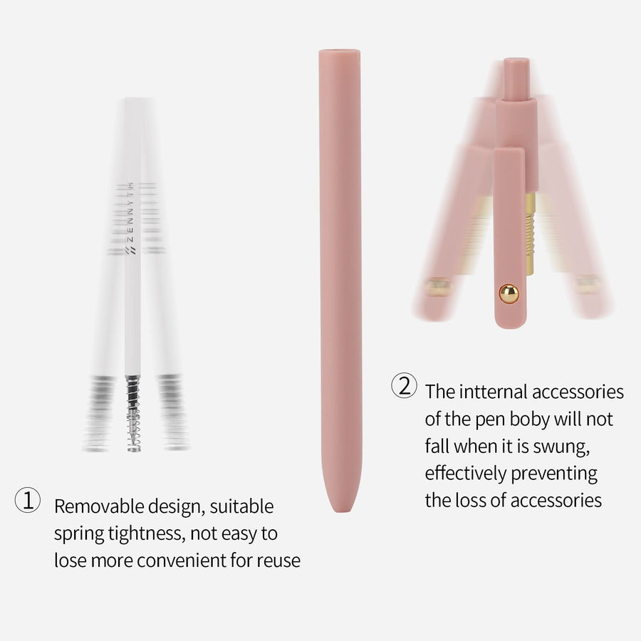 Gel Pens, 6 Pcs 0.5mm Quick Dry Black Ink Pens Fine Point Smooth Writing Pens, Cute Office School Supplies Gifts for Women