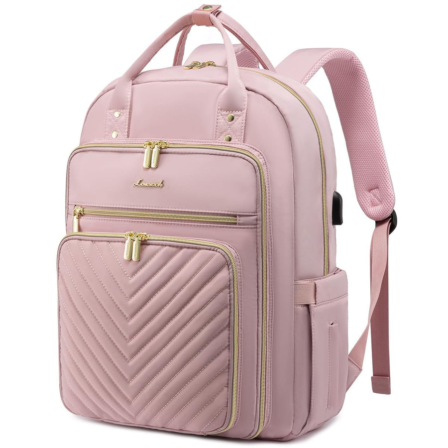 15.6 Inch Laptop Backpack for Women,Fashion Work Travel Backpack,Waterproof Day Pack Purse for Teacher Nurse Dark Green