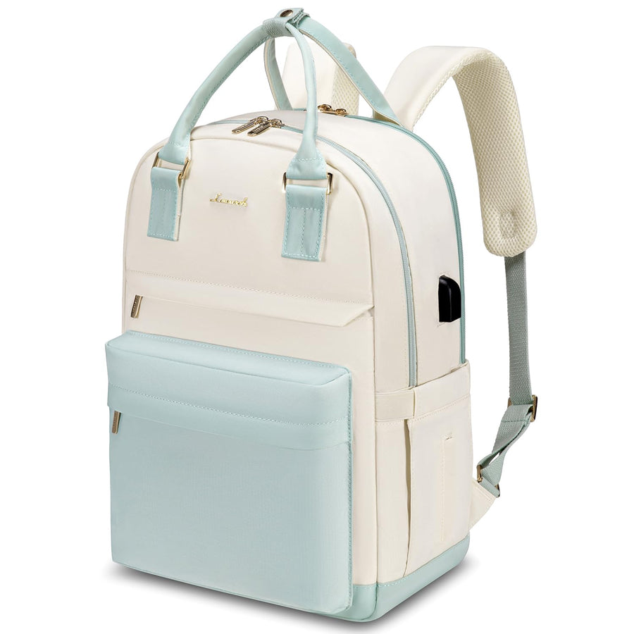 Laptop Backpack for Women Men 15.6 Inch Laptop Bag with USB Port Fashion Waterproof Backpacks Teacher Nurse Stylish Travel Bags Vintage Daypacks Bookbag for College School Work