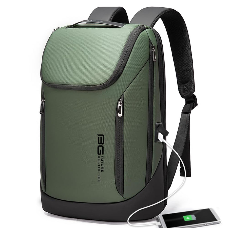 BANGE Business Smart Backpack Waterproof fit 15.6 Inch Laptop Backpack with USB Charging Port,Travel Durable Backpack