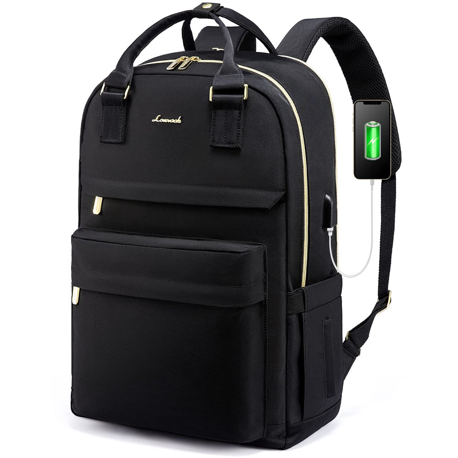 Laptop Backpack for Women Men 15.6 Inch Laptop Bag with USB Port Fashion Waterproof Backpacks Teacher Nurse Stylish Travel Bags Vintage Daypacks Bookbag for College School Work