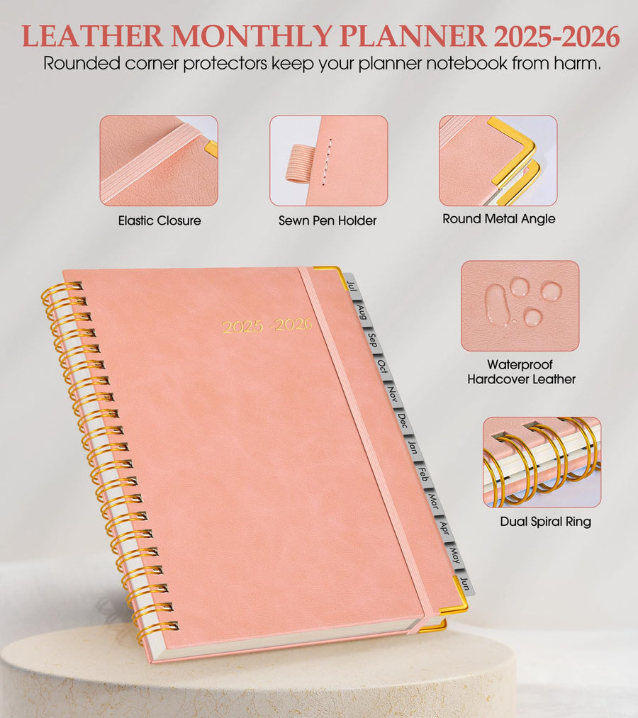 Academic Planner 2025-2026, Weekly and Monthly Calendar Planner from July 2025 - June 2026, 8.5