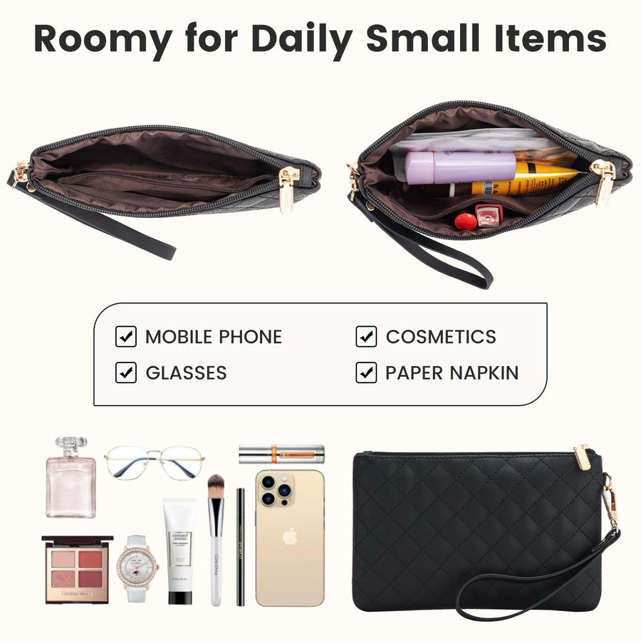 Laptop Bag for Women 15.6 inch Canvas Laptop Tote Bag, Large Capacity Work Bag with Clutch Purse, Computer Bag Office Business Briefcase, Casual Handbag for Travel College Teacher School