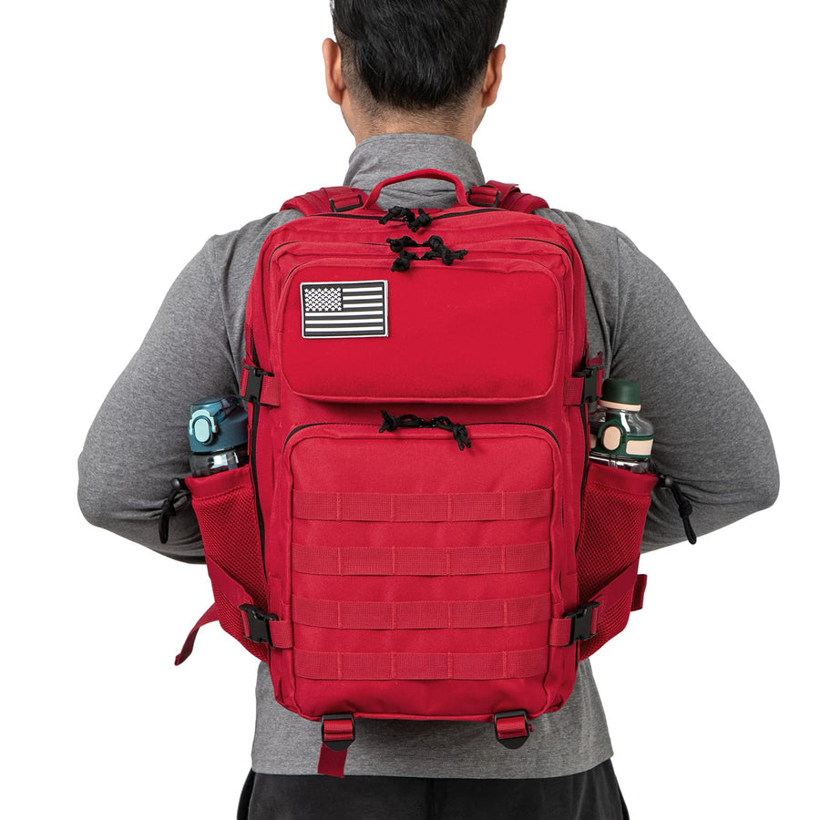 QT&QY 25L/35L/45L Military Tactical Backpack For Men Molle Daypack 3 Day Bug Out Bag Hiking Rucksack With Bottle Holder