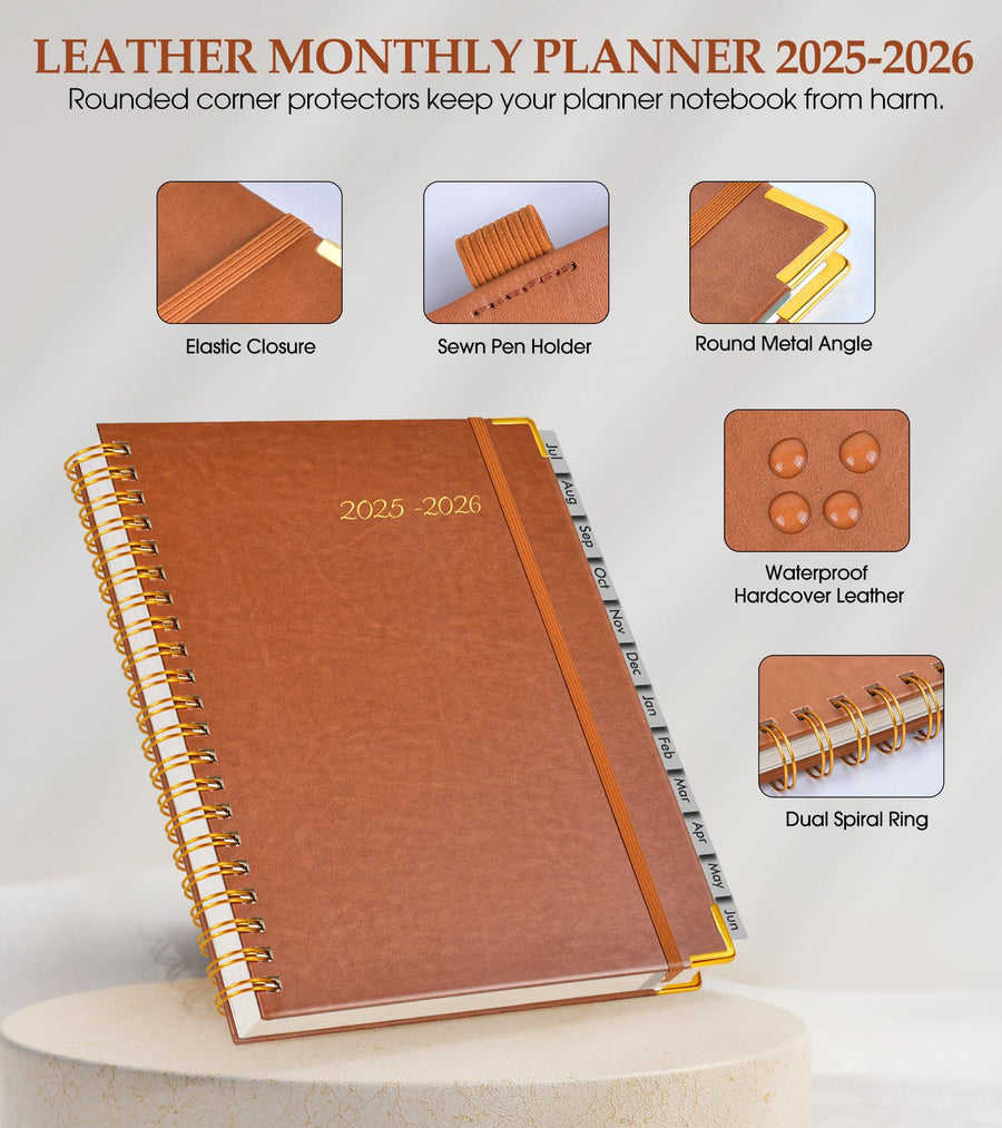 Academic Planner 2025-2026, Weekly and Monthly Calendar Planner from July 2025 - June 2026, 8.5