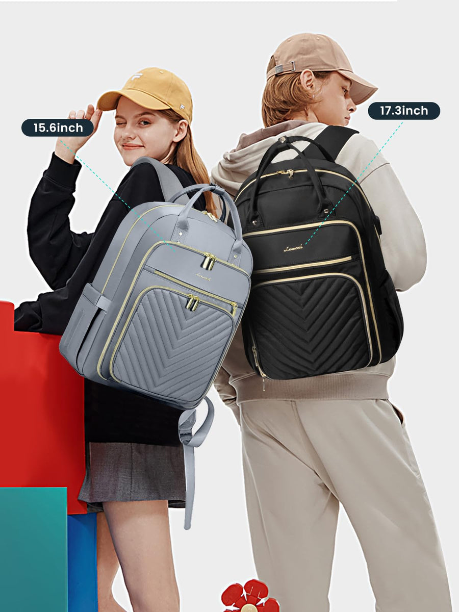 15.6 Inch Laptop Backpack for Women,Fashion Work Travel Backpack,Waterproof Day Pack Purse for Teacher Nurse Dark Green