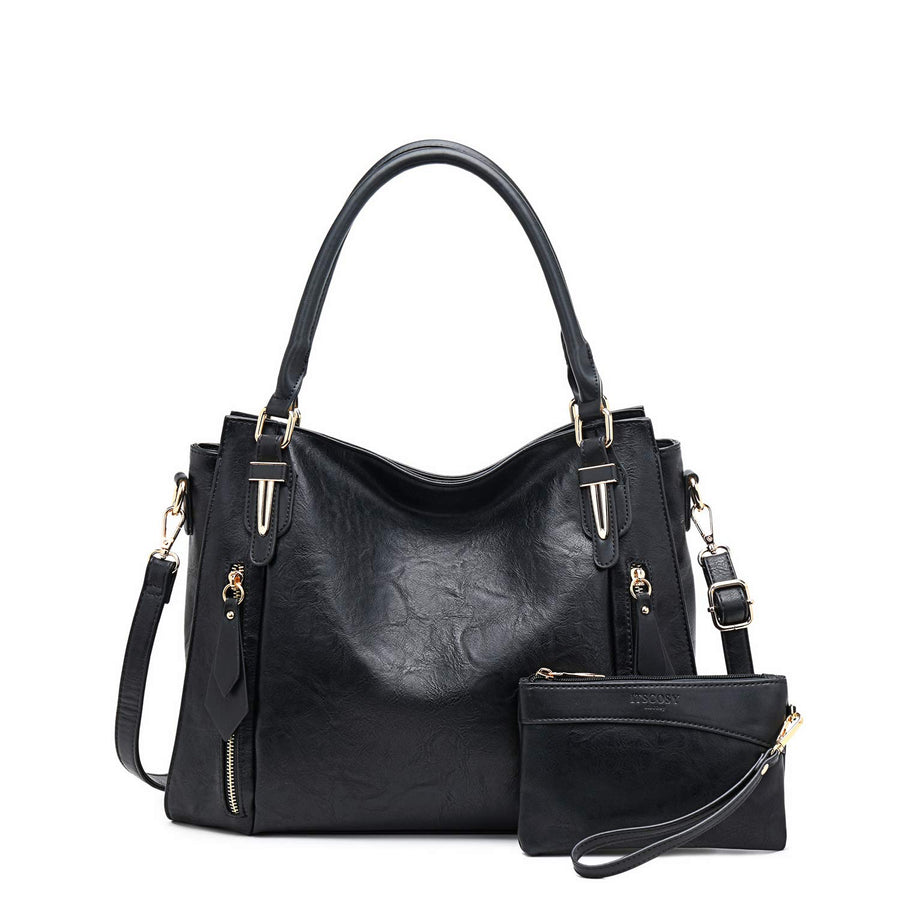 Women Tote Bag Handbags PU Leather Fashion Hobo Shoulder Bags with Adjustable Shoulder Strap