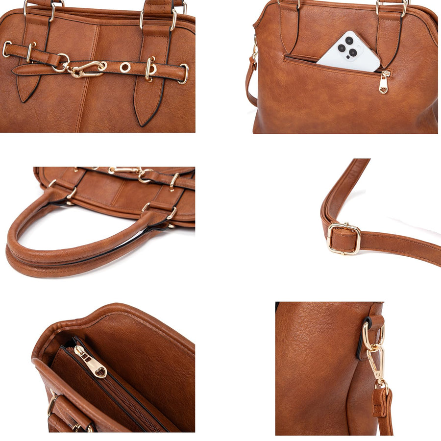 Women Tote Bag Handbags PU Leather Fashion Hobo Shoulder Bags with Adjustable Shoulder Strap