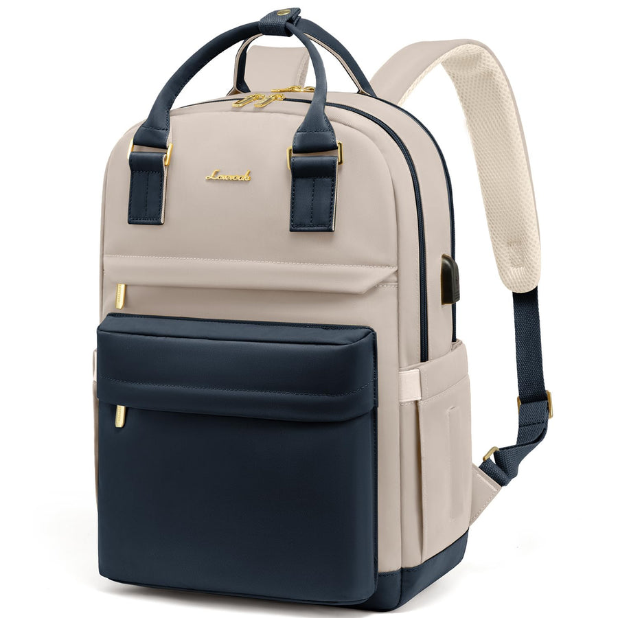 Laptop Backpack for Women Men 15.6 Inch Laptop Bag with USB Port Fashion Waterproof Backpacks Teacher Nurse Stylish Travel Bags Vintage Daypacks Bookbag for College School Work
