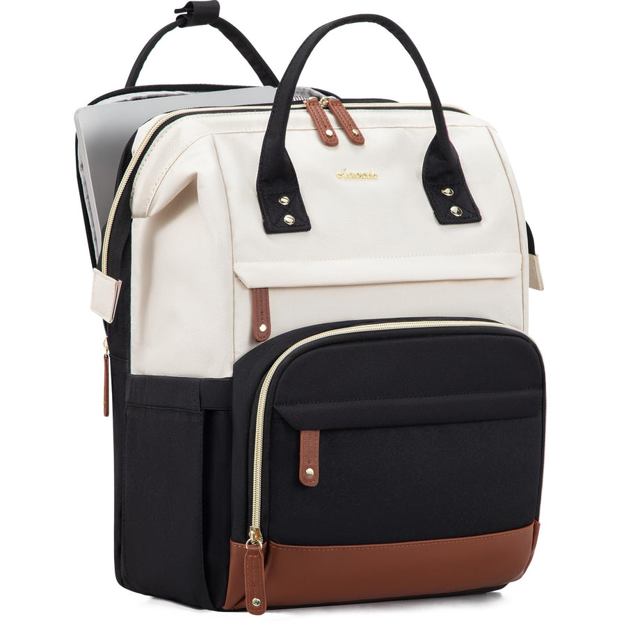 Laptop Backpack for Women, 15.6 Inch Work Business Backpacks Purse with USB Port, Large Capacity Nurse Bag College Bookbag for School, Waterproof Casual Daypack for Travel