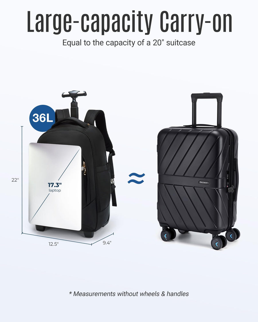 LIGHT FLIGHT Travel Laptop Backpack Women, 15.6 Inch Laptop Backpack with USB Charging Hole, Water Resistant College Bookbag, Black Computer Backpacks for Work, Champagne