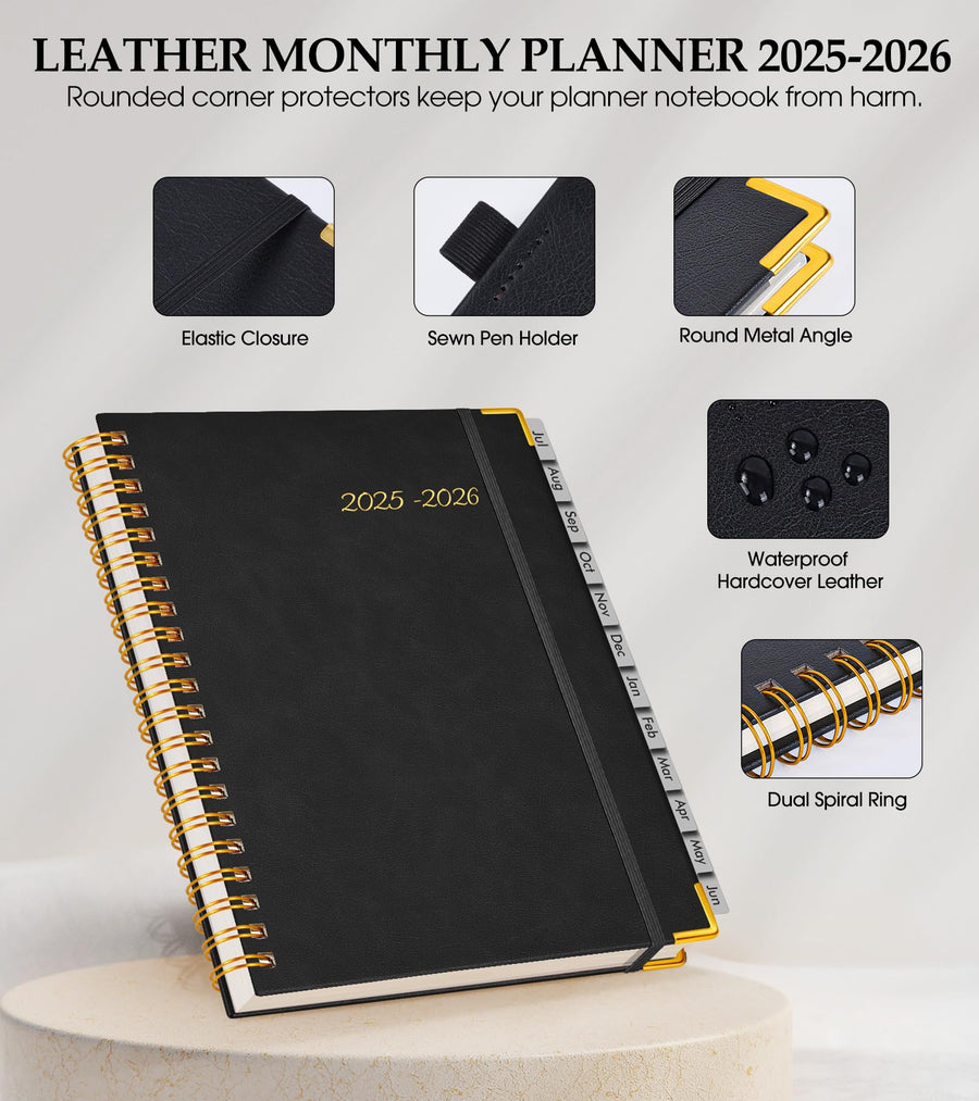 Academic Planner 2025-2026, Weekly and Monthly Calendar Planner from July 2025 - June 2026, 8.5