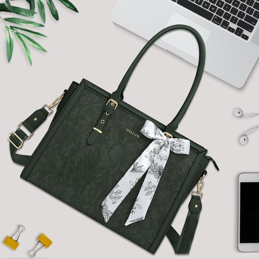 MOSISO Emerald Green Laptop Bag