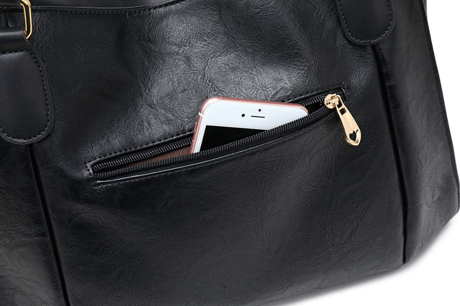 Women Tote Bag Handbags PU Leather Fashion Hobo Shoulder Bags with Adjustable Shoulder Strap