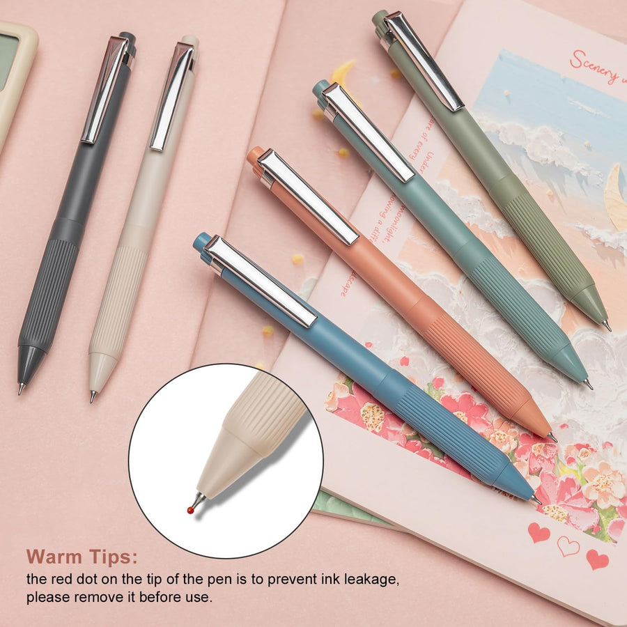Gel Pens Black Ink Pens for Office 0.5mm Fine Point Pens Smooth Writing Retractable Work Pen (12-count)