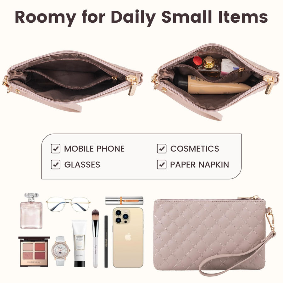 Laptop Bag for Women 15.6 inch Canvas Laptop Tote Bag, Large Capacity Work Bag with Clutch Purse, Computer Bag Office Business Briefcase, Casual Handbag for Travel College Teacher School