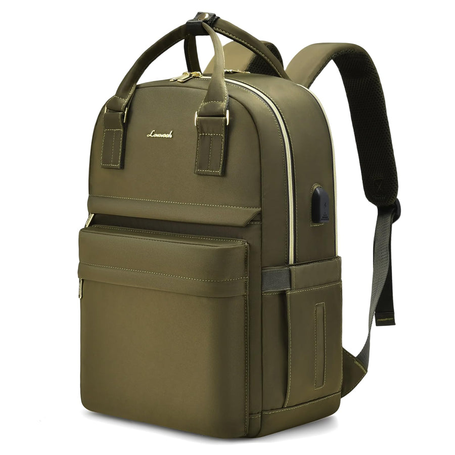 Laptop Backpack for Women Men 15.6 Inch Laptop Bag with USB Port Fashion Waterproof Backpacks Teacher Nurse Stylish Travel Bags Vintage Daypacks Bookbag for College School Work
