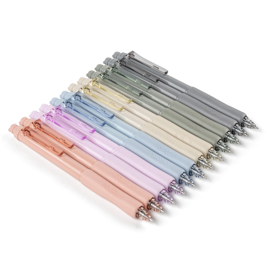 Erasable Pens 0.5mm Gel Ink Pens for School Office Fine Point Pens Smooth Writing Work Pen with Erasers (12-count,Black Ink)