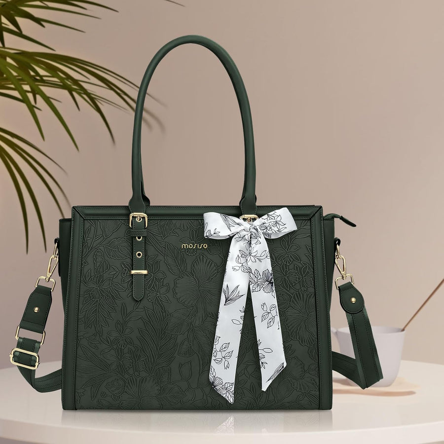 MOSISO Emerald Green Laptop Bag