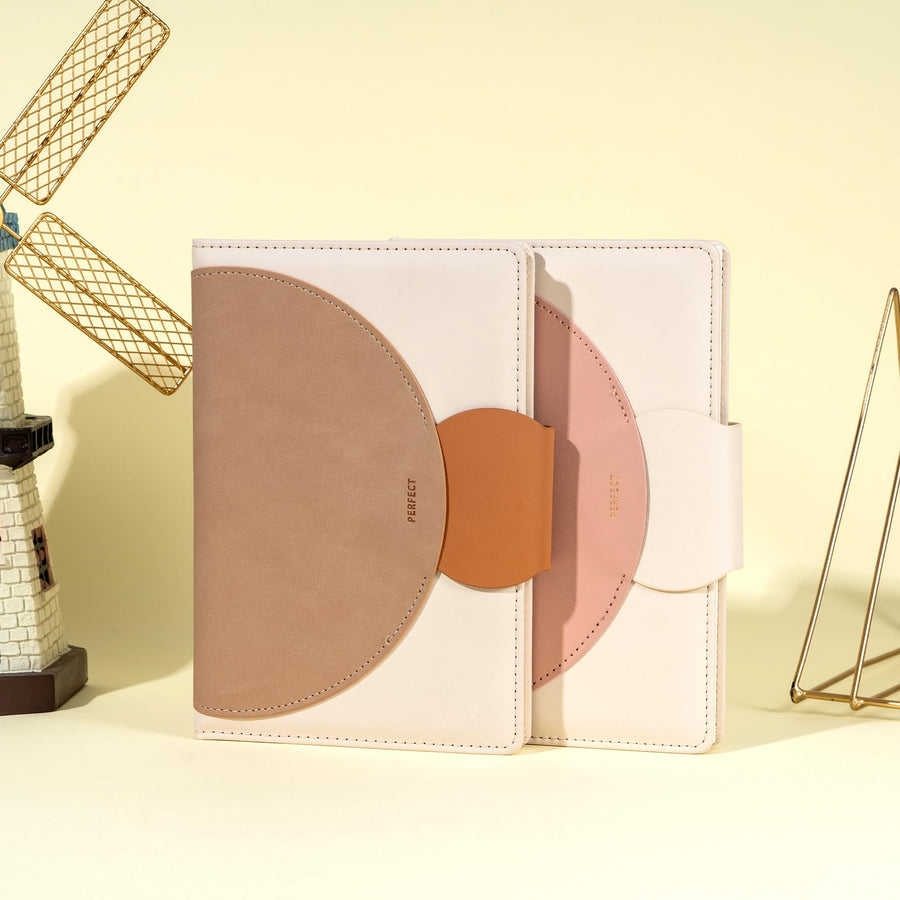 CAGIE Lined Journal for Women, 100GSM Leather Journals for Writing with Buckle Closure,A5 Hardcover Diary Journaling Notebooks for Business Work School Note Taking 5.9